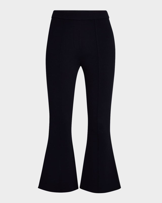 Pull-On Crop Kick-Flare Pants